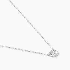Collier Teani Or Blanc Diamant