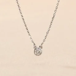 Collier Teani Or Blanc Diamant