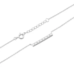 Collier Teressa Argent Blanc