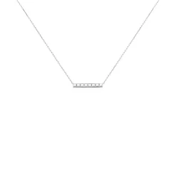 Collier Teressa Argent Blanc