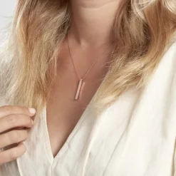 Collier Tullia Argent Rose