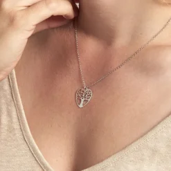 Collier Tyfen Argent Blanc