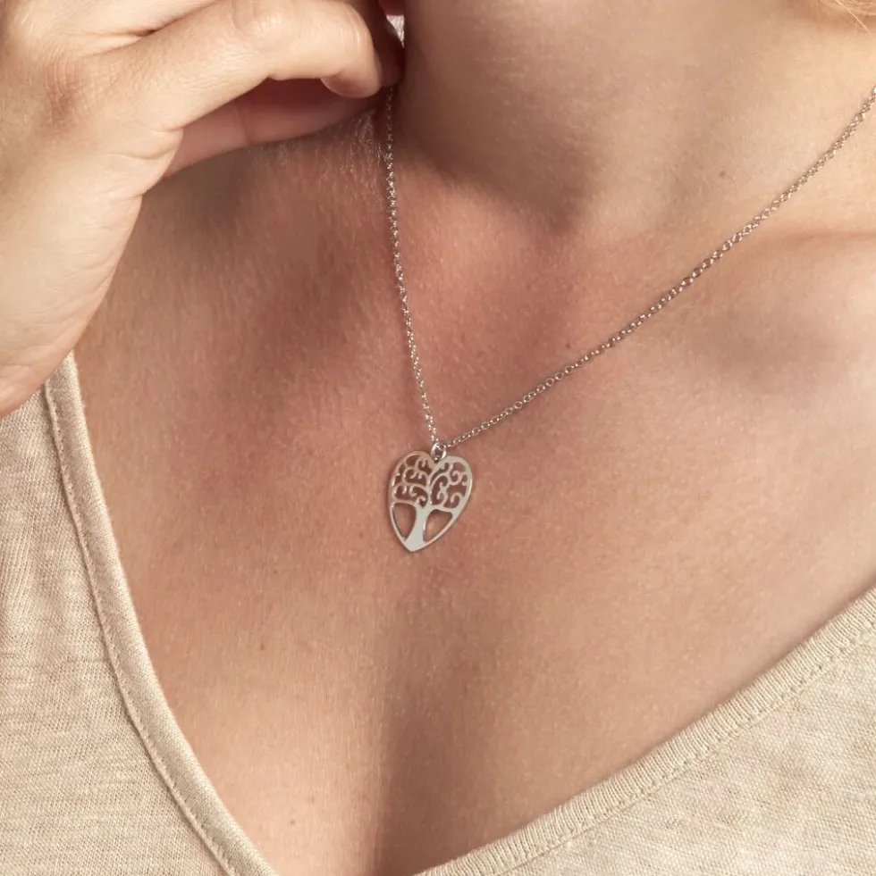 Collier Tyfen Argent Blanc