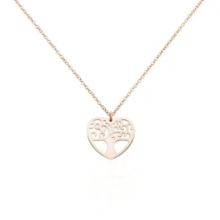 Collier Tyfen Argent Rose