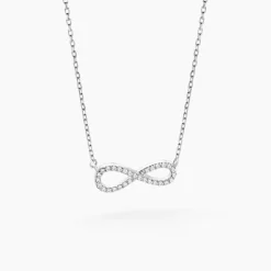 Collier Veda Argent Blanc Oxyde De Zirconium