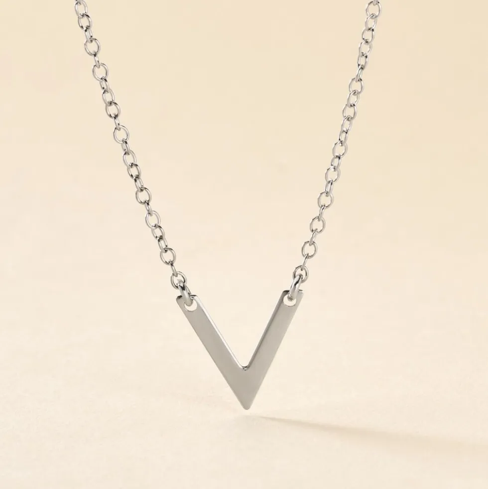 Collier Velda Argent Blanc