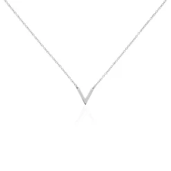 Collier Velda Argent Blanc