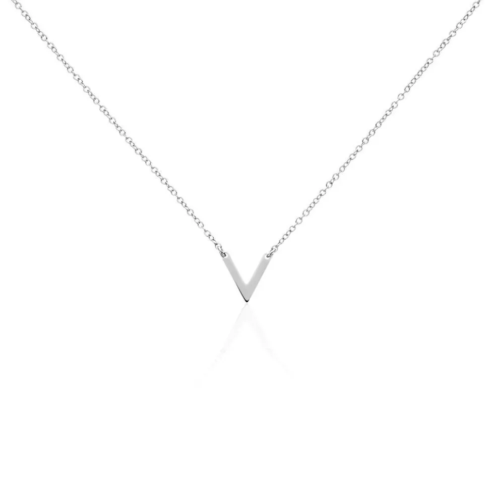 Collier Velda Argent Blanc