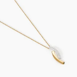 Collier Vero Or Jaune Oxyde De Zirconium