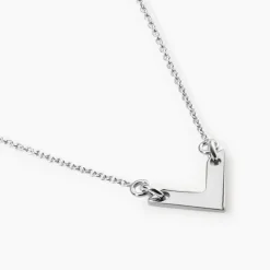 Collier Veroniica Argent Blanc