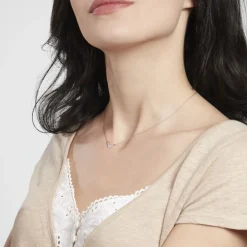 Collier Veroniica Argent Blanc