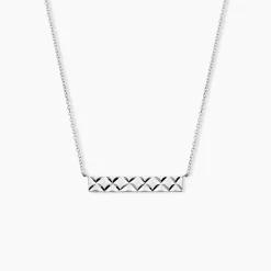 Collier Vinie Argent Blanc