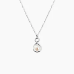 Collier Walae Argent Blanc Perle De Culture