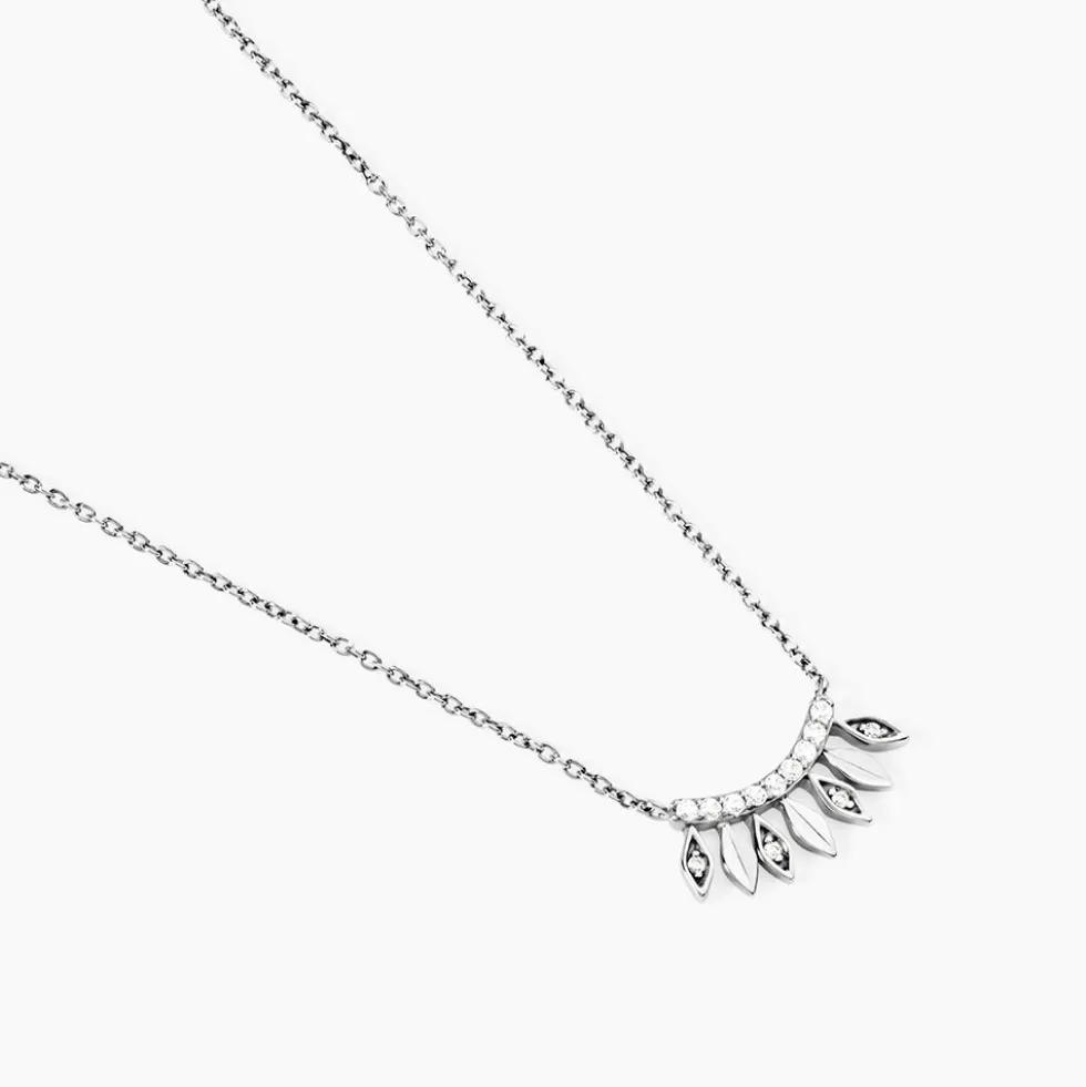 Collier Yannique Argent Blanc Oxyde De Zirconium