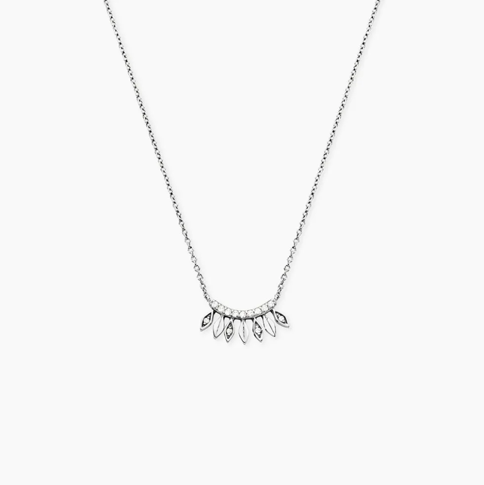 Collier Yannique Argent Blanc Oxyde De Zirconium