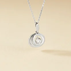 Collier Yoheved Argent Blanc Oxyde De Zirconium