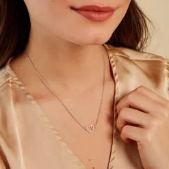 Collier Ysma Or Jaune Argent Blanc Oxyde De Zirconium