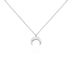 Collier Zea Argent Blanc Nacre