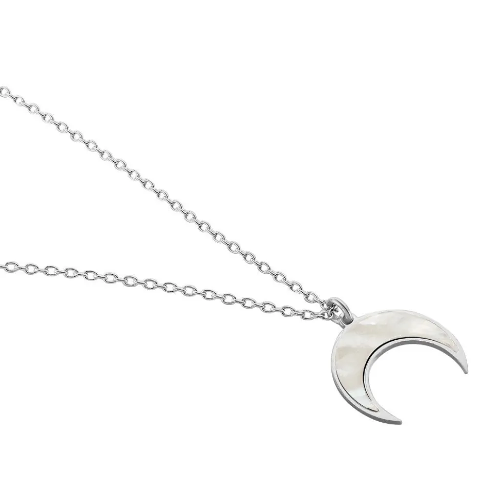 Collier Zea Argent Blanc Nacre
