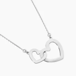 Collier Aalia Argent Blanc