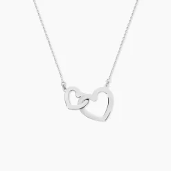 Collier Aalia Argent Blanc