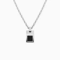 Collier Acier Bicolore
