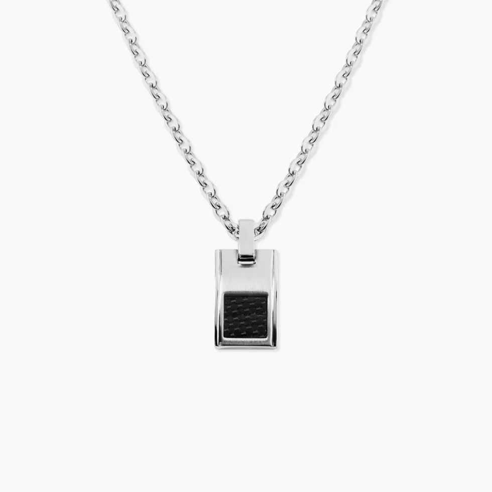 Collier Acier Bicolore