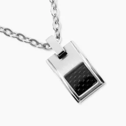 Collier Acier Bicolore