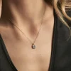 Collier Adrienne Or Blanc Oxyde De Zirconium