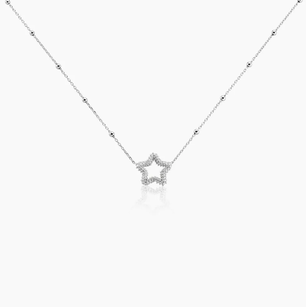 Collier Aella Argent Blanc
