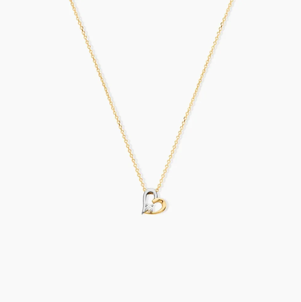 Collier Agnesese Or Bicolore Diamant