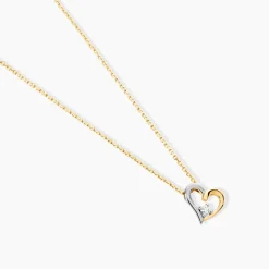 Collier Agnesese Or Bicolore Diamant