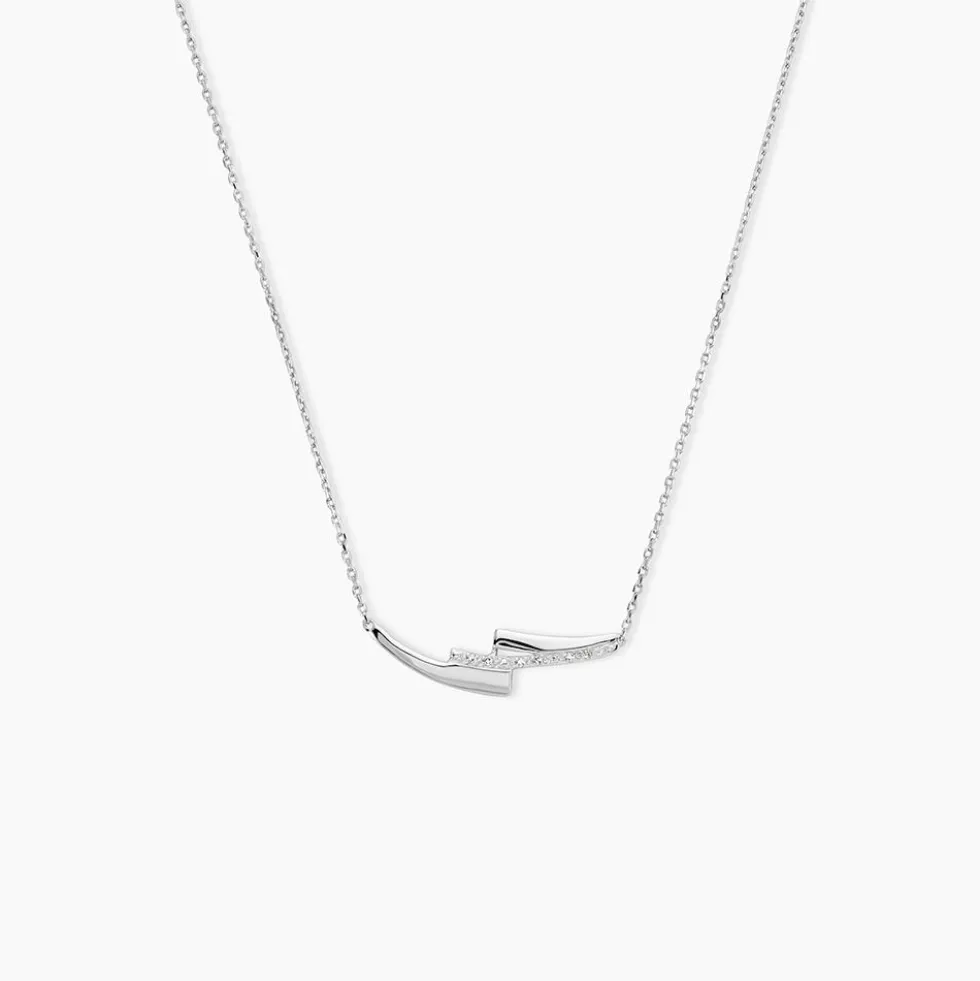 Collier Ainhoa Or Blanc Diamant
