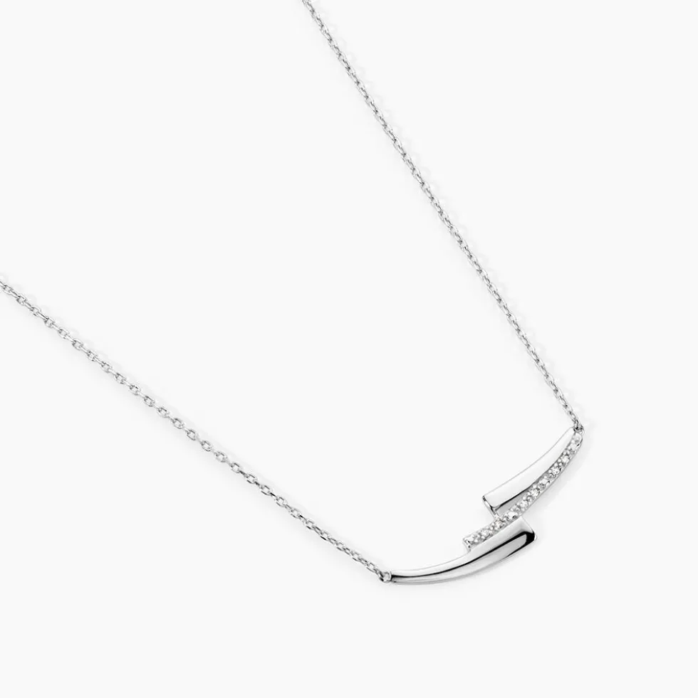 Collier Ainhoa Or Blanc Diamant