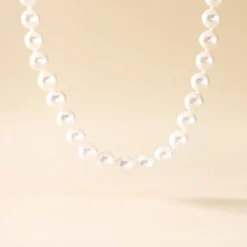 Collier Akoya Or Jaune Perle De Culture D'akoya
