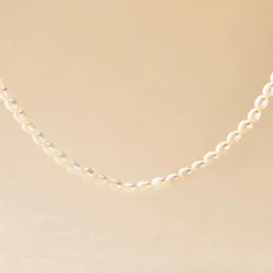Collier Alceste Or Jaune Perle De Culture