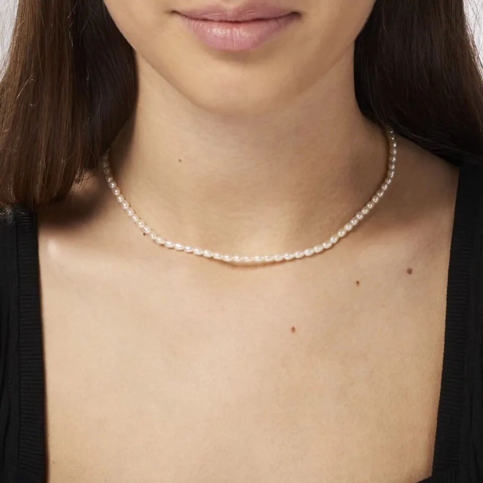 Collier Alceste Or Jaune Perle De Culture