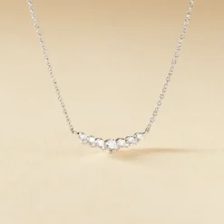 Collier Aliah Argent Blanc Oxyde De Zirconium