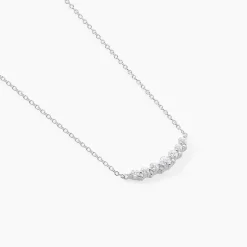 Collier Aliah Argent Blanc Oxyde De Zirconium