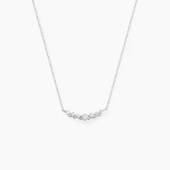 Collier Aliah Argent Blanc Oxyde De Zirconium