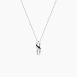 Collier Aline Or Blanc Diamant
