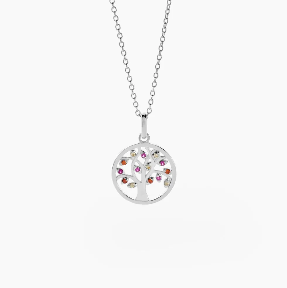 Collier Alive Argent Blanc Oxyde De Zirconium