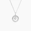 Collier Almas Argent Blanc Oxyde De Zirconium