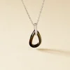 Collier Amaris Argent Blanc Céramique Et Oxyde De Zirconium