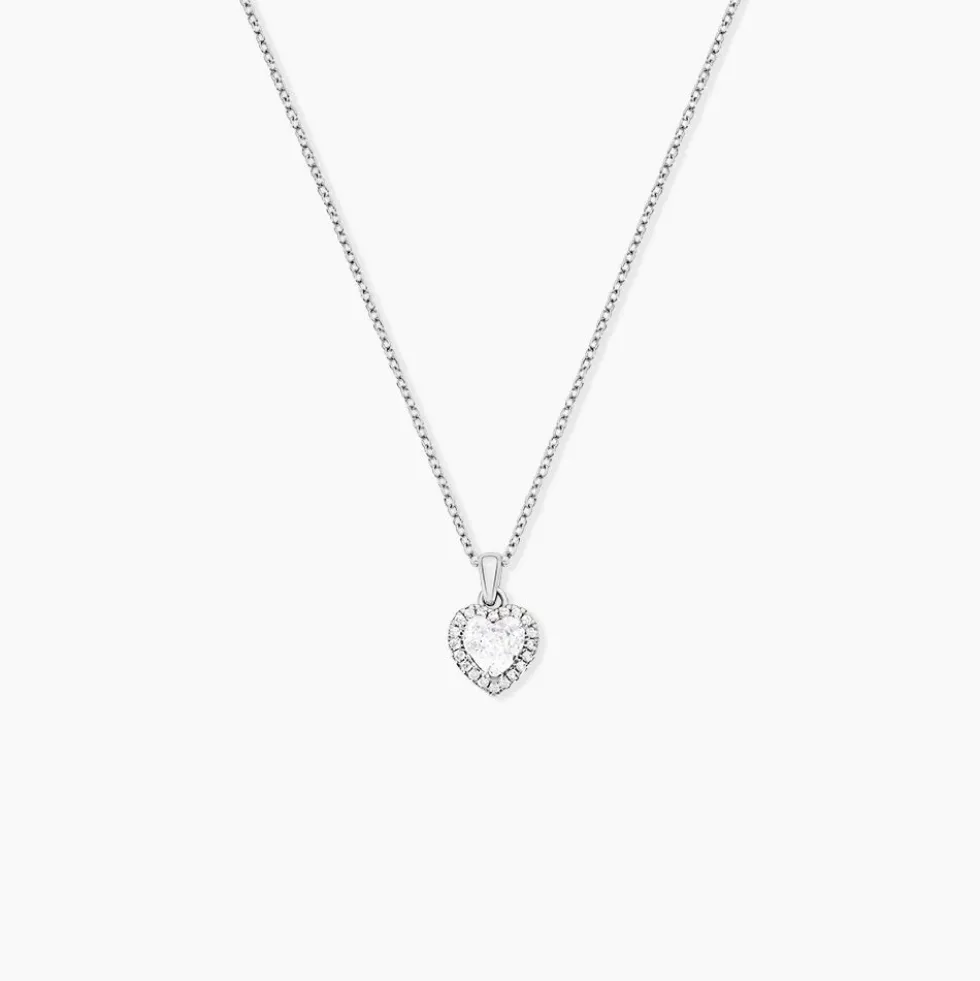 Collier Ana-paula Argent Blanc Oxyde De Zirconium