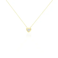 Collier Anastasy Or Jaune Oxyde De Zirconium