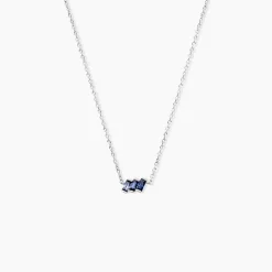 Collier Andy Argent Blanc Oxyde De Zirconium