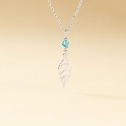 Collier Angelika Argent Blanc Pierre De Synthese
