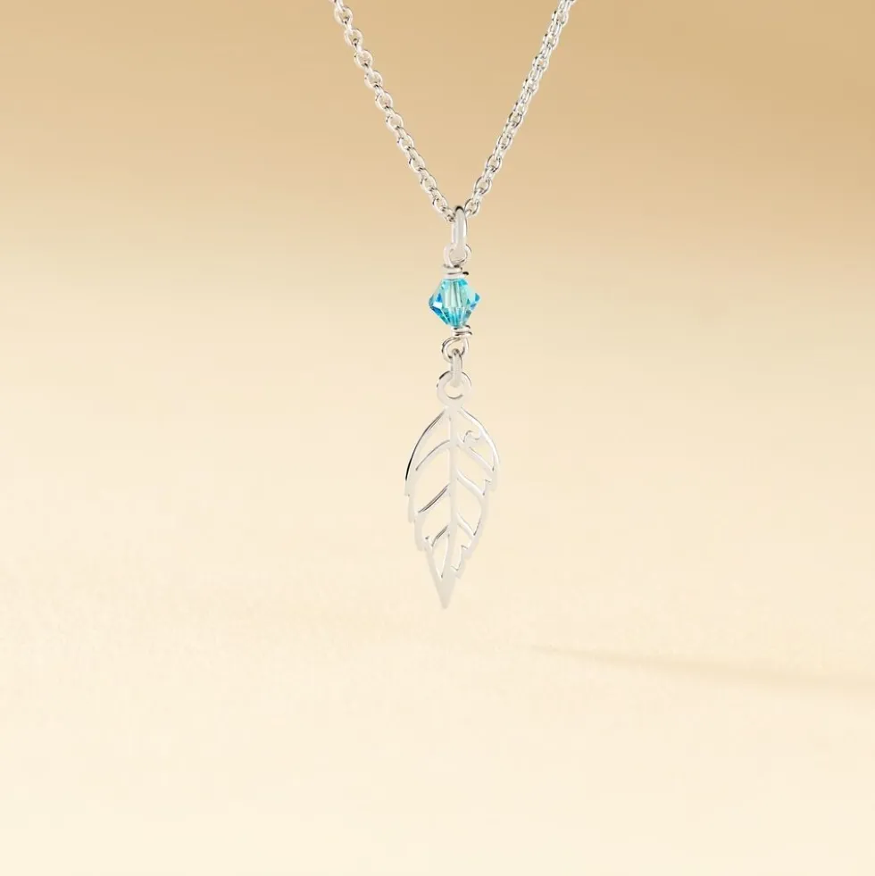 Collier Angelika Argent Blanc Pierre De Synthese