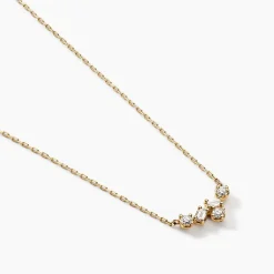 Collier Antigonus Or Jaune Diamant Synthétique